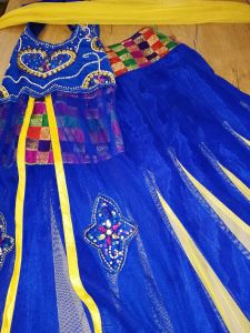 Kids Costumes to Hire - Indian - Traditional - Blue top & skirt - GIRL